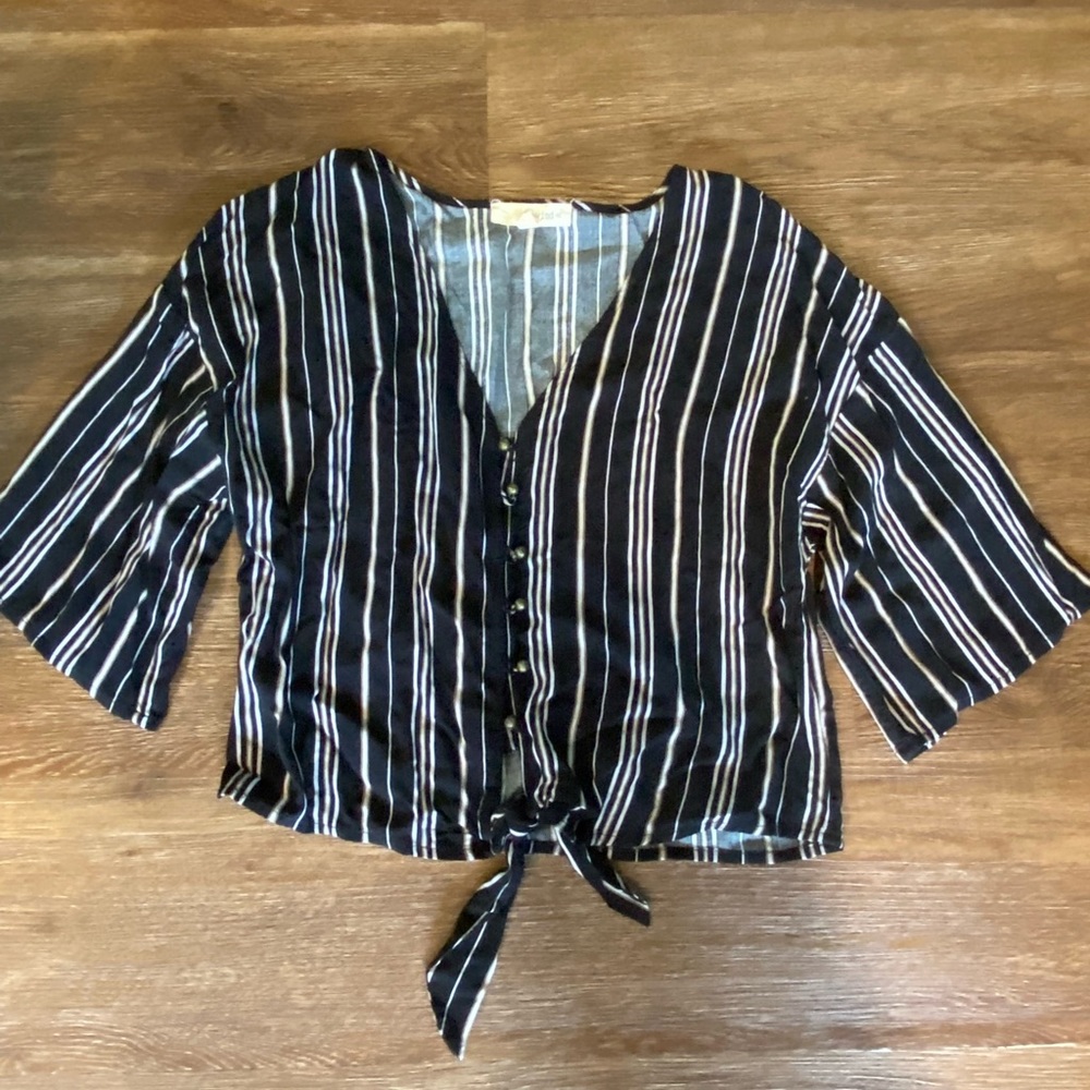 Striped cropped top